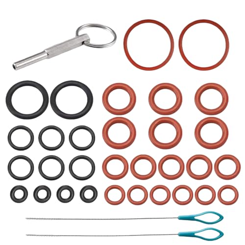 33 llaves de cabeza ovalada con llavero para Jura, anillos de estanqueidad para cafeteras automáticas, piezas de repuesto de cabezal ovalado, compatible con máquinas automáticas Jura