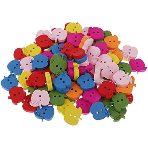Boutons en Bois F Fityle 100 Pièces Cover