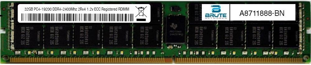A8711888-BN - 32GB DDR4-2400Mhz 2Rx4 ECC Registered RDIMM (Compatible with OEM PN# A8711888)