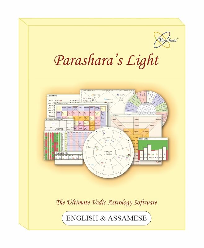 Parashara's Light 9.0 Astrology Software (Professional Edition) - (English + Assamese) Bilingual for Windows (USB Pendrive)