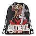 Bolsa de Deporte Mochila con cordón Guilty Gear XRD Leo Tri-Blend Hombres y Mujeres viajan Mochilas de Compras de Fitness