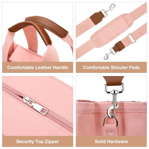 Bolso Tote Canvas para Mujer con Cremallera y Bolsillos miniatura 6
