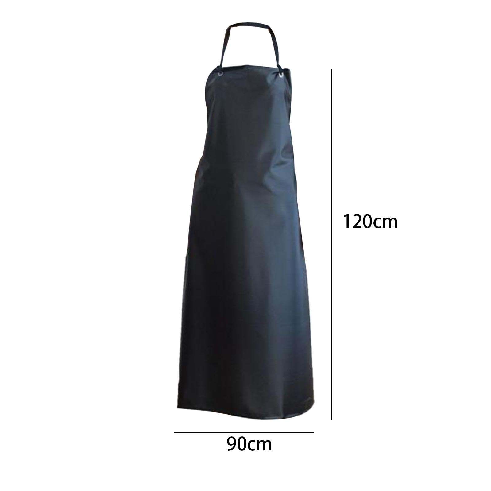 Gralara Delantal de PVC, delantal impermeable, delantal con pechera gruesa a prueba de aceite, delantal utilitario para trabajos de carpintería, lavavajillas,
