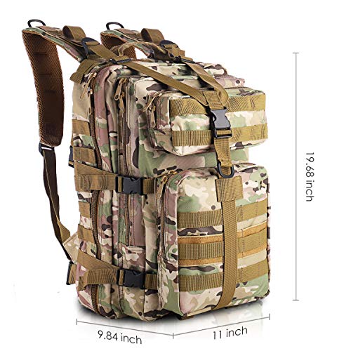 SHANNA Military Backpack, Tactical Backpack, 35L Army Backpack, MOLLE Assault Pack, Tactical Combat Backpack for Outdoors, Hiking, Camping, Trekking, Fishing, Hunting - Image 8