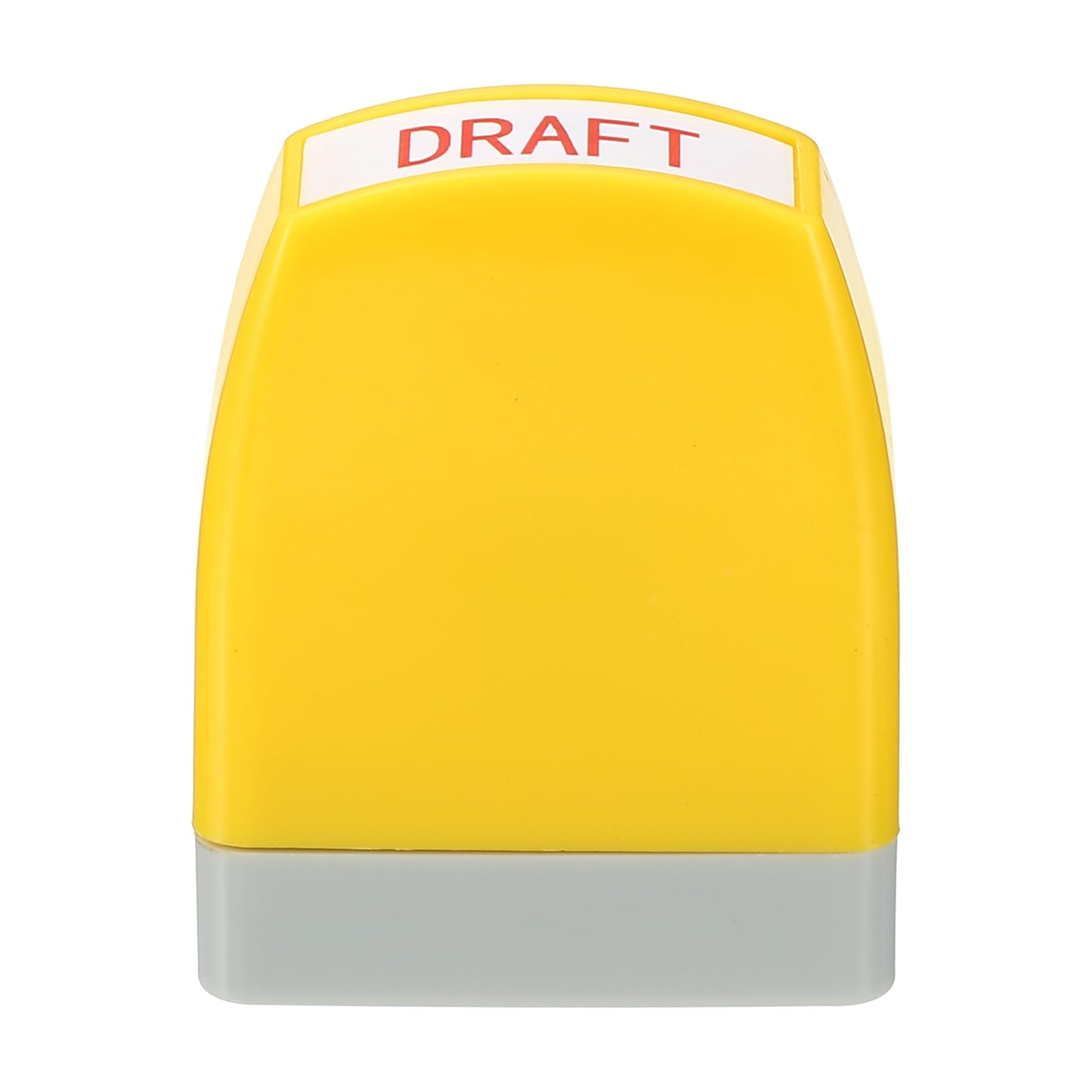 PATIKIL Draft Notice Stamp Self Inking, Red Ink Office Stamps Pre Inked Message Stamp Refillable Business Stamp, Yellow - Image 3