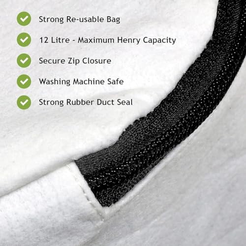 Miniatura 7 de Bolsa De Polvo Reutilizable Al Vacío Para Numatic Para Henry Para James Para Hoover