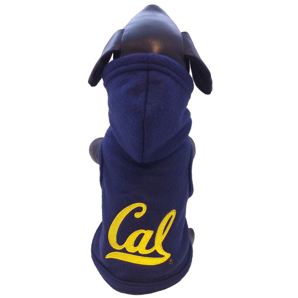 NCAA California Golden Bears Polar Fleece Hooded Dog Jacket