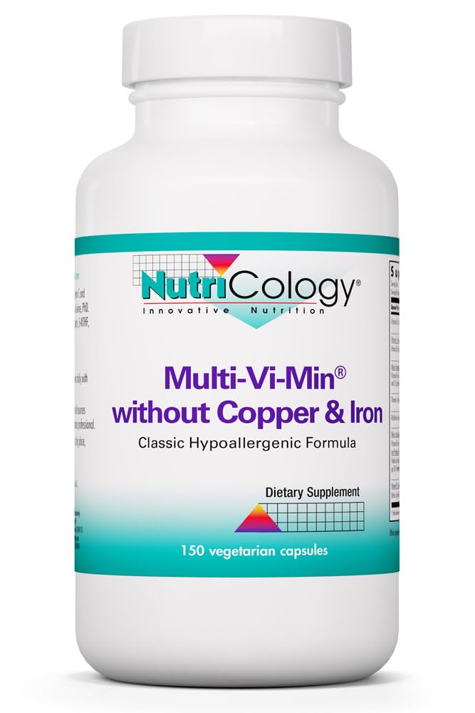 NutriCology Multi-Vi-Min Without Copper and Iron, 150 Capsules