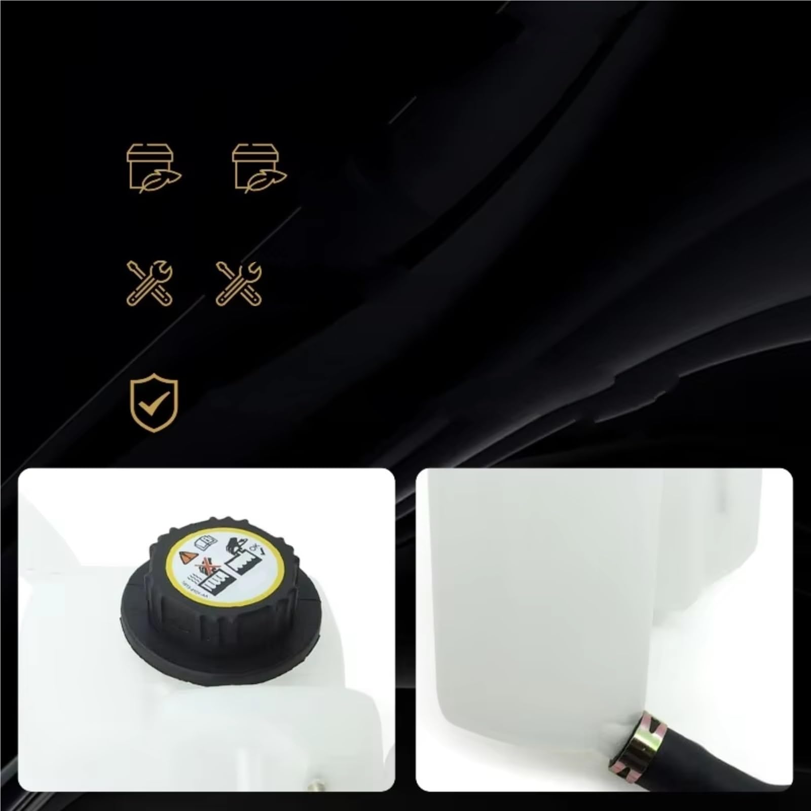 Compatibile Con Lincoln Per LS 2002 2003 2004 2005 2006 Bottiglia Serbatoio Per Il Recupero Liquido Raffreddamento Radiatore Con Tappo 5W4Z8A080AA Ricambi Auto