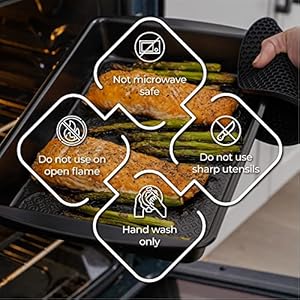 KITCHENATICS 12 PC Carbon Steel Baking Pans Set Nonstick Kitchen Essentials for New Home Nonstick Bakeware Sets with Cake Pans Muffin Top Pans Non Stick Oven Pan Black Stackable Bakeware Set
