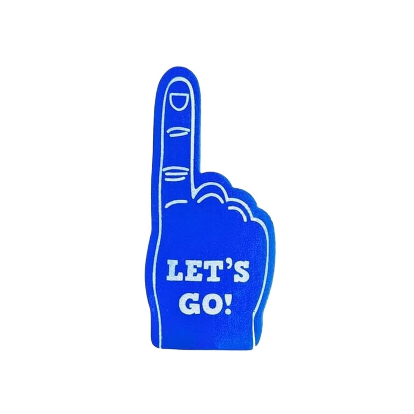 1pc Giant EVA Foam Finger Universal Cheerleading Hand Props Sports Event Cheering Palm Party Number 1 Fans Team Support Tool for Parties Celebration(Blue)