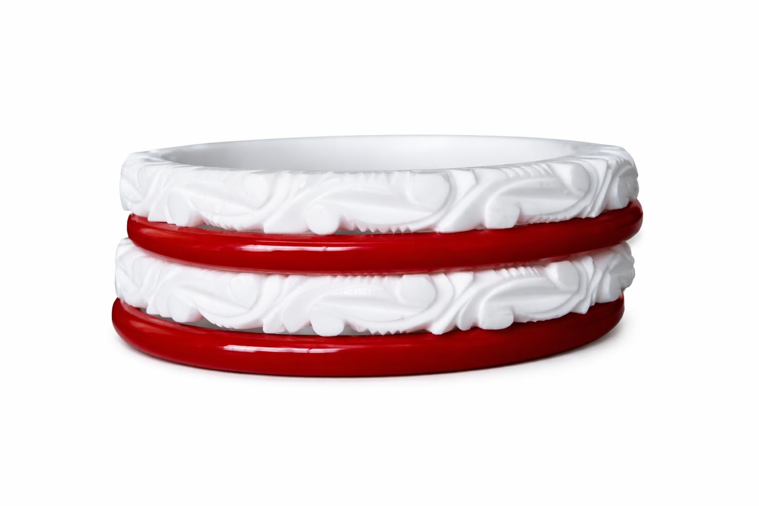 Bengali Sakha Pola Set for Women | Traditional Red White Shakha Bangles | Anju Design Shakha Pola | Bridal Wear Shakha pola | Handcrafted sakha pola-image-42