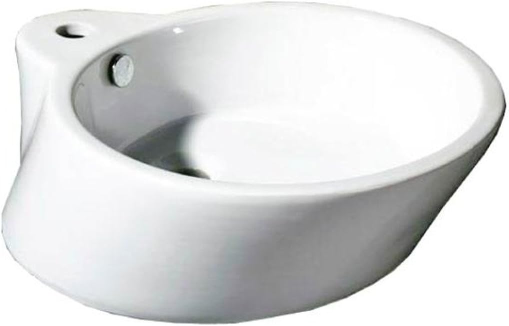 LADA LD-1497 Bath Lavatory 20.47 x 17.31 x 6.69 Brabus Vessel Ceramic Sink White