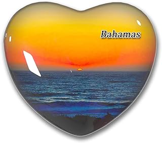 The Bahamas Half Moon Cay Fridge Magnets Sticker Kitchen Refrigerator Decoration Magnet Gift Heart Shape