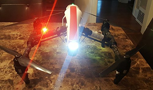 Firehouse Technology Dual Red Strobe Light for DJI Inspire 1 2 Mavic Pro Phantom Spark Quadcopters RC Plane
