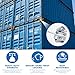 4 Pcs Sea Rail Shipping Container Heavy Duty Manual Twist Lock, Connection Fastening Intermediate for Standard Harbor Freight & Rail Transport Security, No Lever Required, Casting Steel Anti-Theft