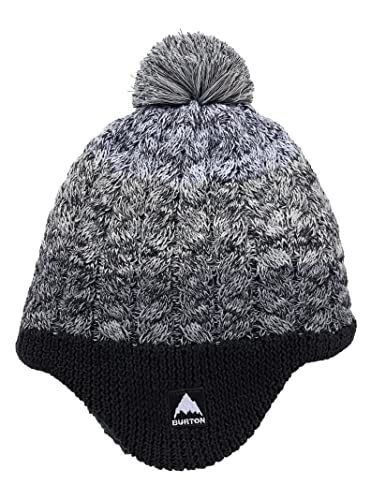 Bonnet Burton garcon noir double polaire avec cache-oreilles en taille unique