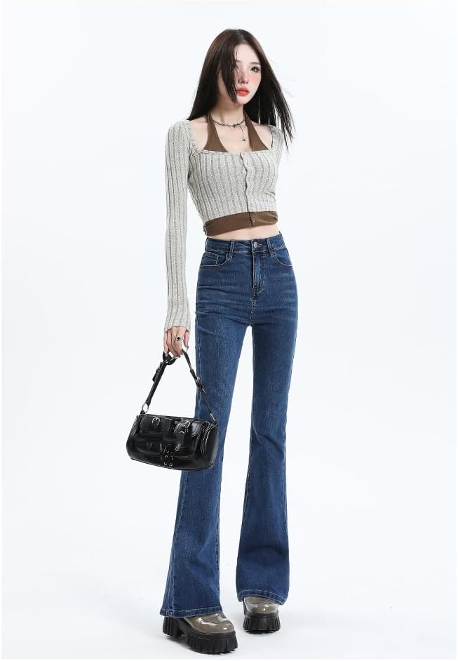 Women's High-Waisted Casual Loose Fleece-Lined Long Pants for Spring and Autumn