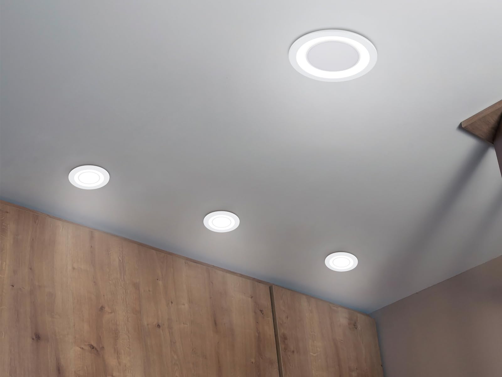 Trio Leuchten Foco LED empotrable Core 652610131, plástico, color blanco, incluye LED de 10 W