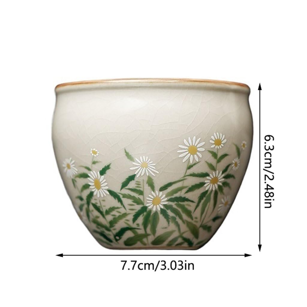 Tazas de té Pequeñas Taza de té estilo chino for estudio ocio, taza cerámica Personal, juego Kung Fu, tazón Taza de té de Kungfu