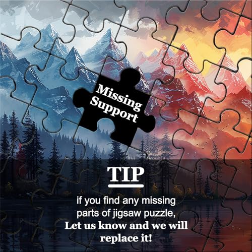 FEIMEIZE Wooden Jigsaw Puzzles for Adults 1000 Piece Puzzle for Adults 1000 Pieces - Forest of Ice and Fire by FEIMEIZE - Image 6