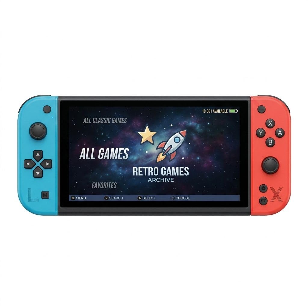Cubonic GameOrbit G90 7 Inch Full HD Screen Video Game 21+ Emulator Professional Game Chip 64Gb Pre-Loaded Wireless Gaming Controller Handheld Console-image-31