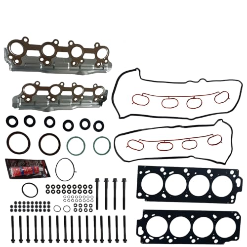 Image of Partsflow Head Gasket Set W /Bolts Compatible With 2005-2009 Toyota Sequoia Lexus GX470 LX470 4.7L 2UZFE