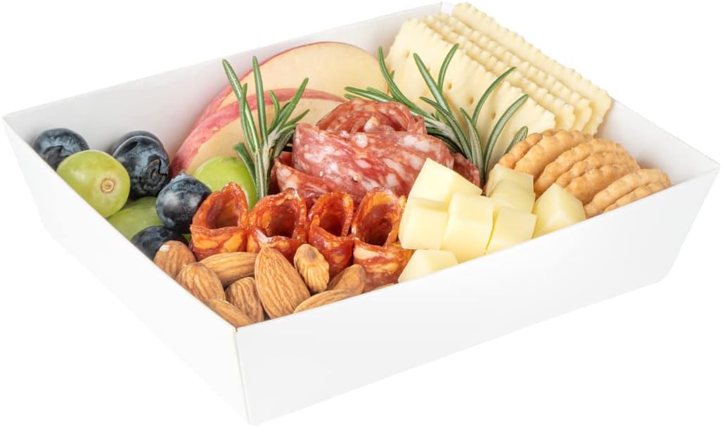 Restaurantware-Matsuri Vision 5 x 4.4 x 1.4 Inch Sushi Trays, 100 Greaseproof Sushi Packaging Boxes - Lids Sold Separately, Disposable, Kraft Paper Sushi Containers, For Appetizers Or Desserts