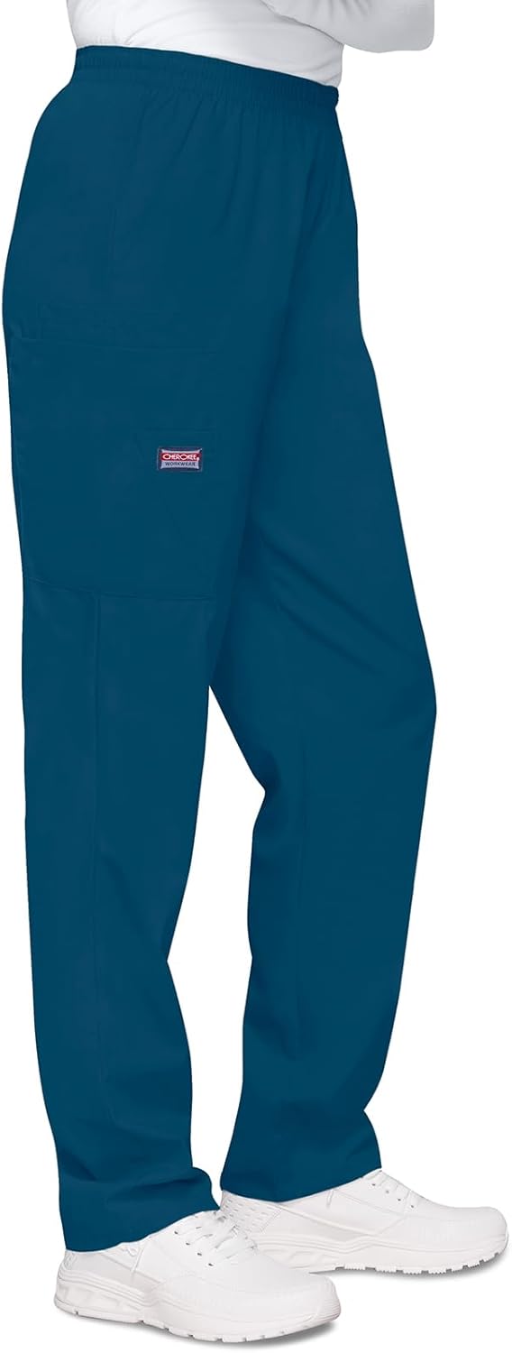 Cherokee Scrubs for Women Cargo Pant Natural Rise Tapered Pull-On Bottom with 4 Pockets , Fade Resistant Fabric - 4200 - Image 8