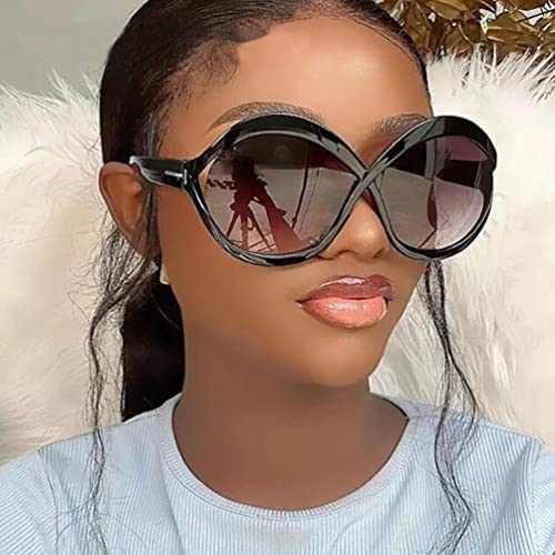 PUB Fashionable Hollow Sunglasses Large Frame Cross Sunglasses Outdoor Sunshade Glasses2