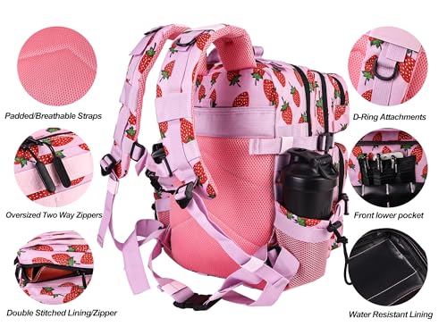 Image of LHI Tactical Military Backpack for Men and Women 25L /35L Army Assault Pack Bag Small Rucksack with Bottle Holder