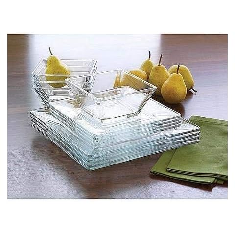 Mainstays 12-piece Square Glass Set Cover