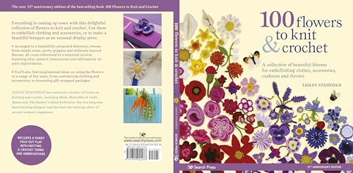 100 Flowers to Knit & Crochet: A collection of beautiful blooms for embellishing clothes, accessories, cushionsand throws - Image 15