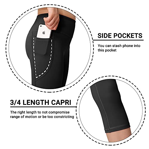 Mirity Girls Capri Leggings With 2 Pockets - Kids Dance Workout Athletic Yoga Running Pants (Pack Of 3) #TOP4