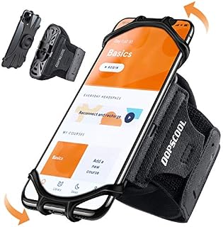 OOPSCOOL Running Phone Holder, 360°Rotatable Forearm Mobile Phone Holder for iphone Armband Compatible with iPhone 13 Pro/13/12 Pro/11 Pro Max /11 Pro/11/ X/ XR/ Xs/ 8 7 6, All 4- 6.5 Smartphone