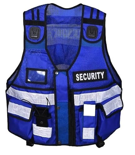 Rac3 Unisex Blue Tactical Vest Security, Enforcement, Cctv, Dog Handler Tac Vest (Blue)