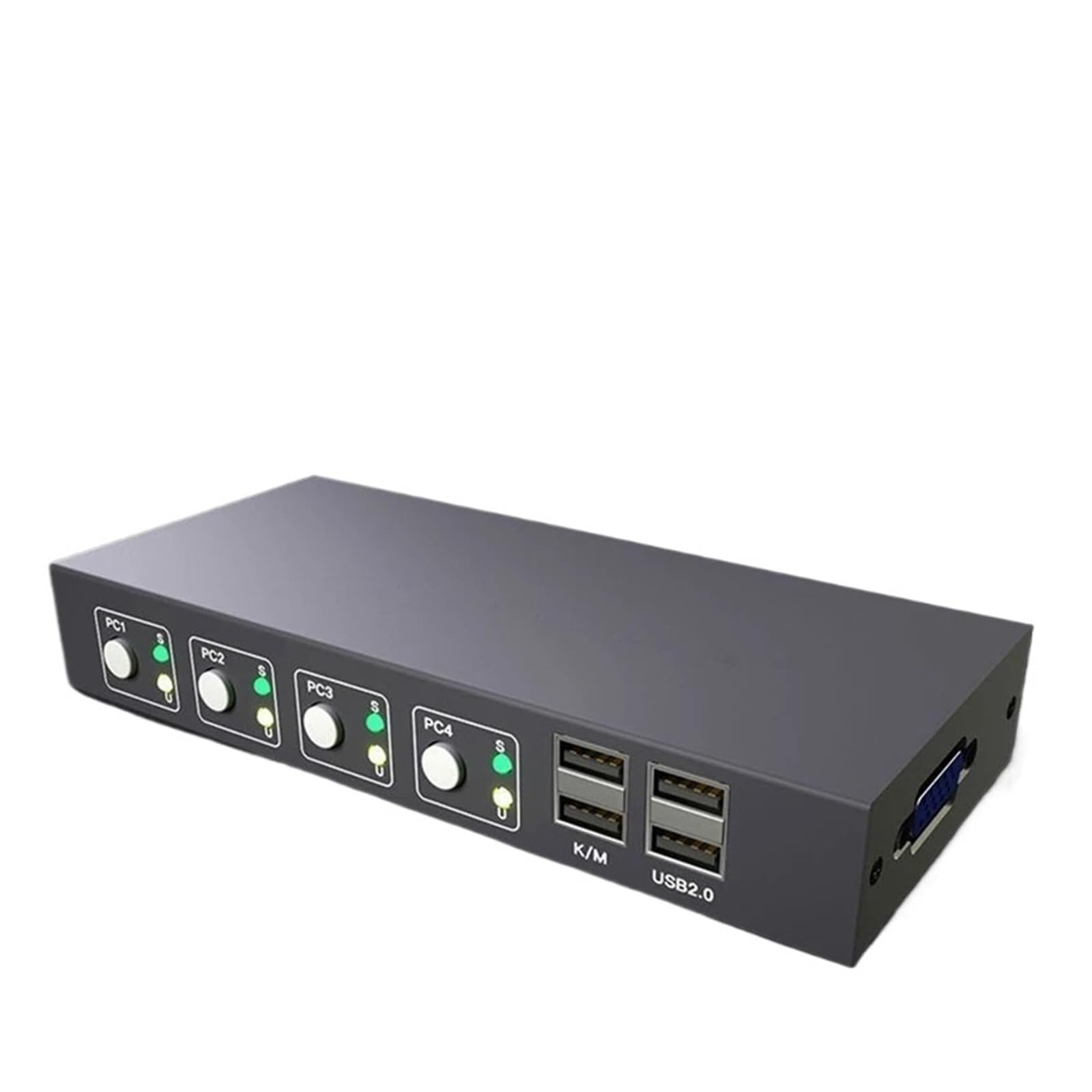 VGA KVM Switch 4 Ports VGA Video Switcher Splitter Adapter for PC Monitor Projector-image-20