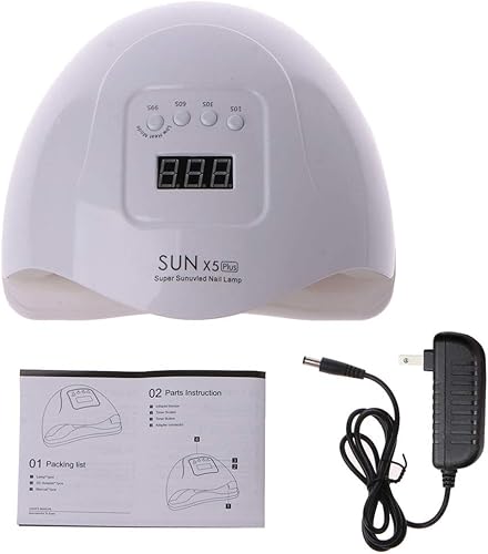 Miniatura 8 de Secador de resina UV de 80 W, lámpara de curado UV rápido 10s 30s 60s 99s temporizador Nail Art Manicura Gel Secador UV Resina Secadora Herramientas