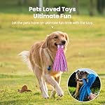 HGB Squeaky Dog Toys - Octopus No Stuffing Crinkle Plush Large Dog Toys to Keep Them Busy for Puppy Teething Chewing, Pet Supplies for Small, Medium, and Large Breeds, 2 Pack - Image 4