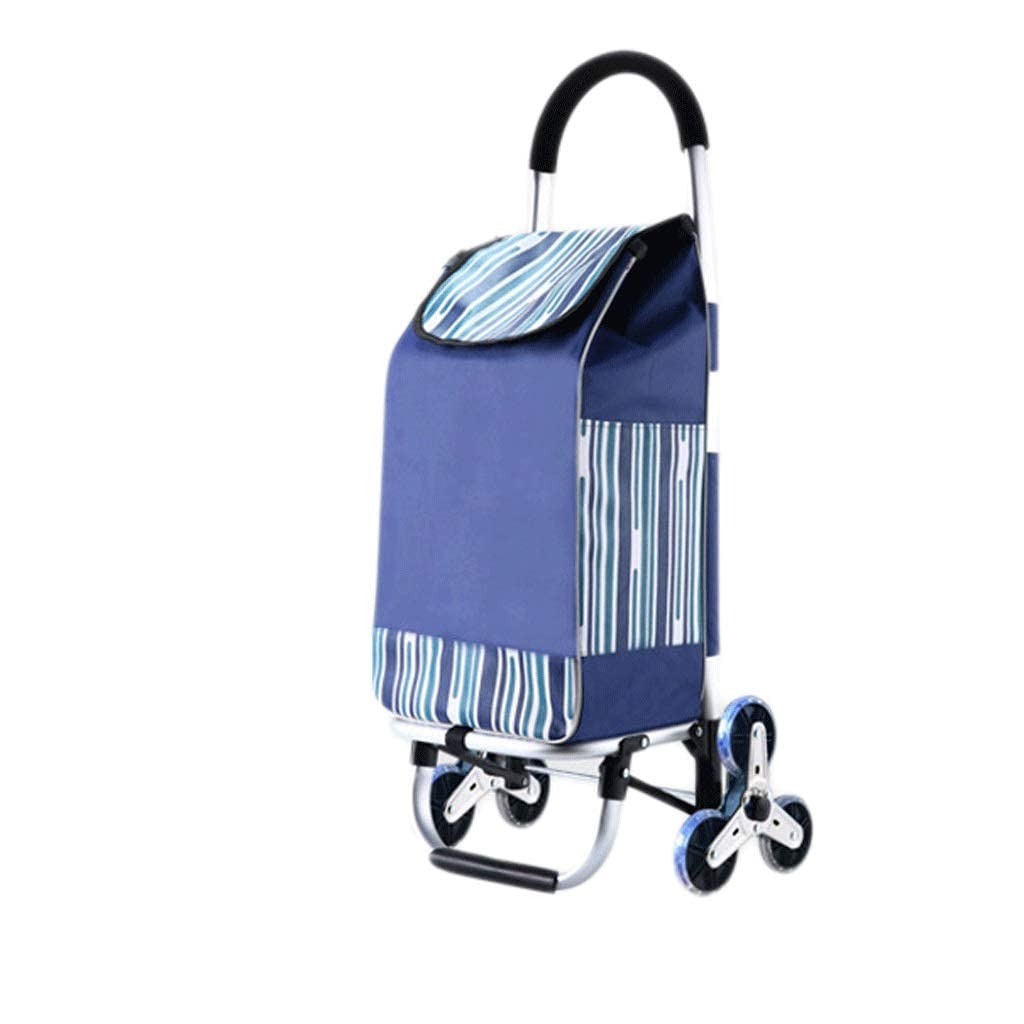 Carro de la Compra,Carro para Subir escaleras, Carrito Plegable Compacto para comestibles, transportador de Alimentos fríos y Calientes, Carrito de Compras con Remolque para Personas Mayores