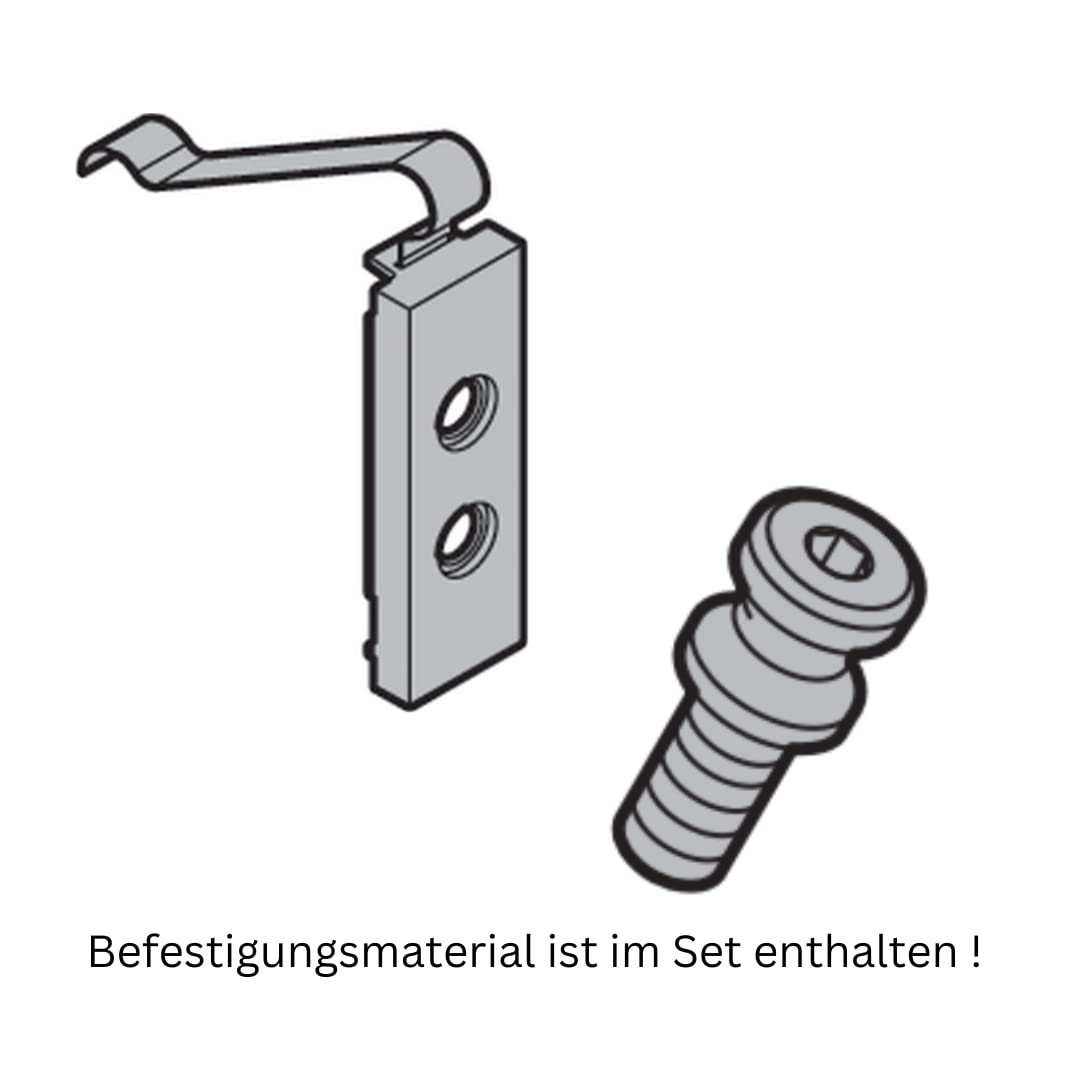 WSS 2D Alu-Türband 2-tlg. Drehpunkt 36/Achse 92 – Art. 04.150.3692.154 | höhen- & seitenverstellbar, Exzenterbuchse ±1,5 mm, E6/C-34 Dunkelbronze