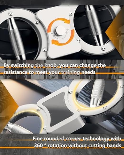 Rotator Burn Machine, 8-12LB Arm Exercise Equipment with Adjustable Resistance, Spinning Arm Machine, Gripster Forearm Trainer, 360 Degree Rotating Grips, Forearm Grip Strengthener