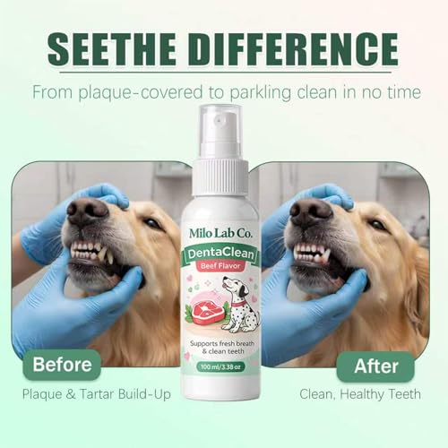Paw Guardian Dental Spray,Dentaclean Oral Care Pet Dental Spray, Tartar and Plaque Remover, Breath Freshener, Supports Healthy Gums and Clean Teeth, Safe and Ingestible Formula - Thumbnail 2