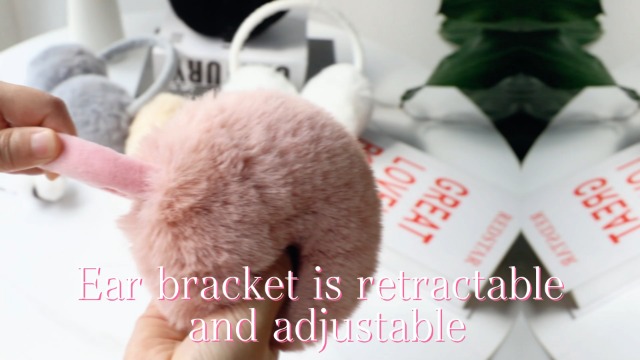 Lainlight Ear Muffs Winter Women Girls Adjustable Faux Fur Ear