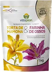 Fertilizante Adubo Torta de Mamona + Farinha de Osso 1kg Para Plantas e Flores