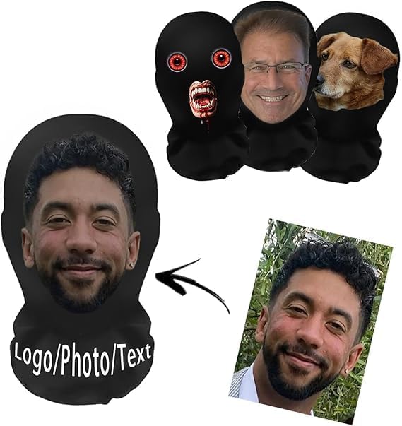 Custom 3D Celebrity Mask Personalized With Photo - Funny & Realistic Full Face Replica, Breathable Washable For Pranks, Halloween, Cosplay - Unique Novelty Gift For Men & Women, One Size