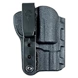 DeSantis Slim-Tuk IWB Holster - IWB Holster, Conceal Carry Holster, Compact Kydex Adjustable Holster, Concealed Ambidextrous Holster, Compatible with S&W J Frame 2' - Ambidextrous, Black