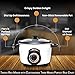 Pars Automatic Persian Rice Cooker - Tahdig Rice Maker Perfect Rice Crust, 5 Cup
