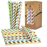 gobetree 300 cannucce carta monouso colorate cartone multistrato. cannucce di carta colorate bevande fredde calde cocktail smoothie mojito caffè tè grado alimentare senza bpa