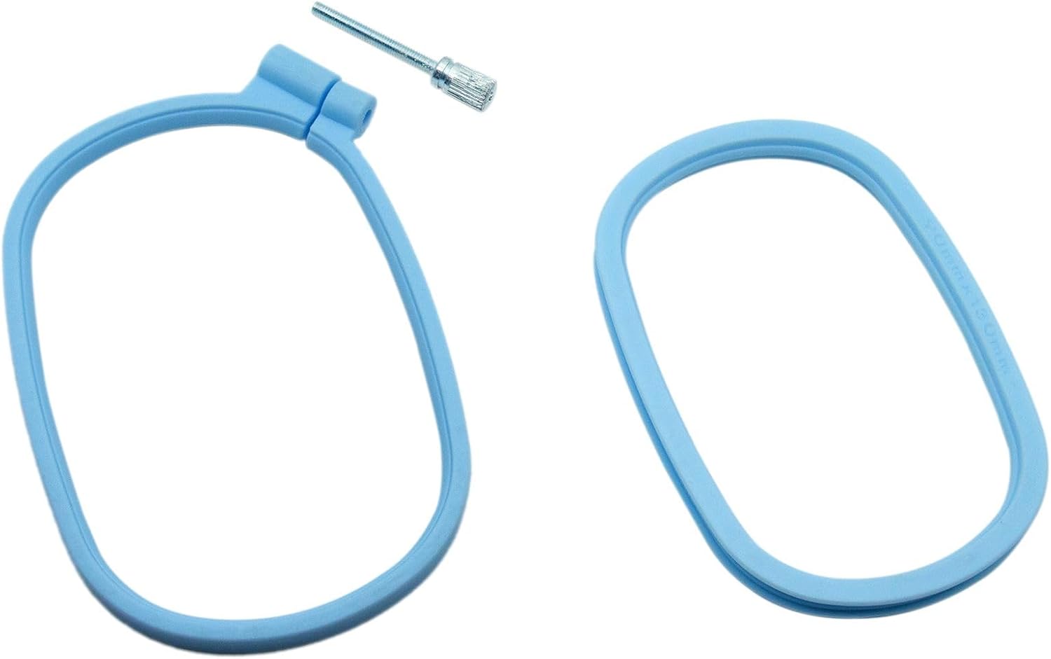 HAJXZH 3 PCS Cross Stitch Frames Plastic Square Embroidery Hoops for DIY Embroidery Projects